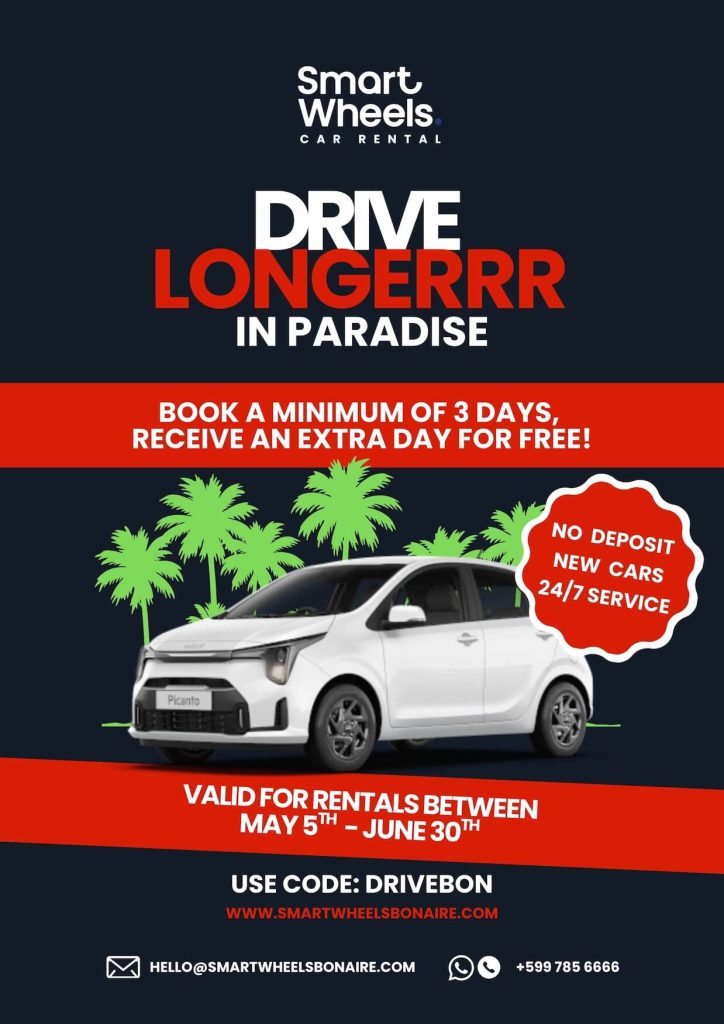 Bonaire Smart Wheels 2026 April campaign A4